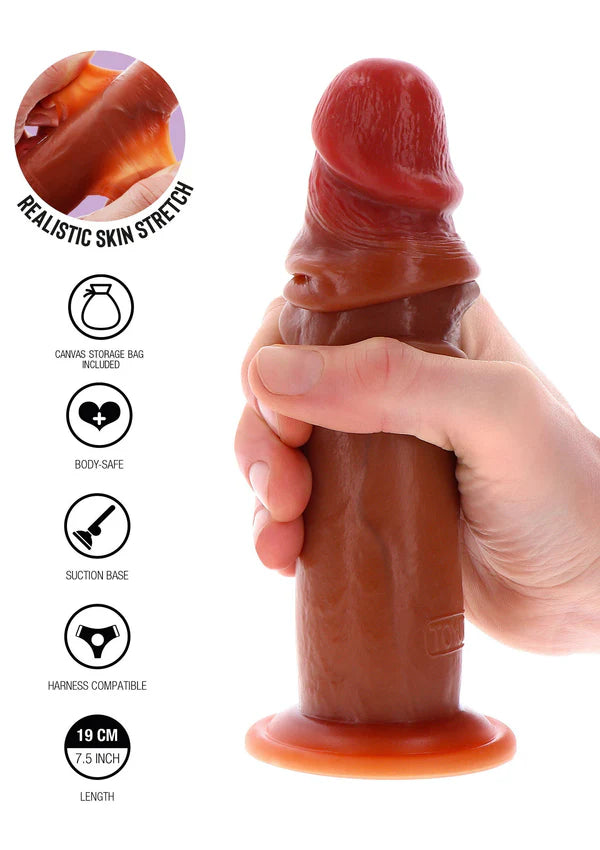 Foreskin Dong Silicone 19 cm