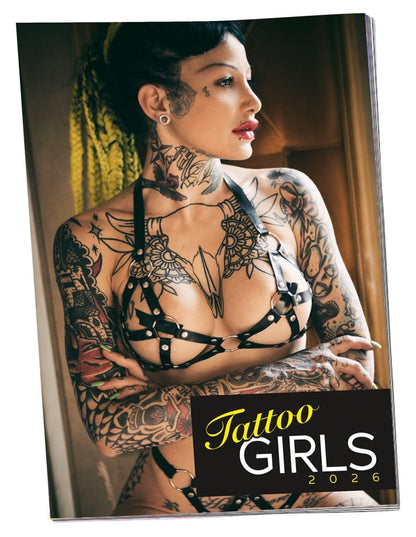 Pin-up Calendar Tattoo Girls 2026 - Pack of 10