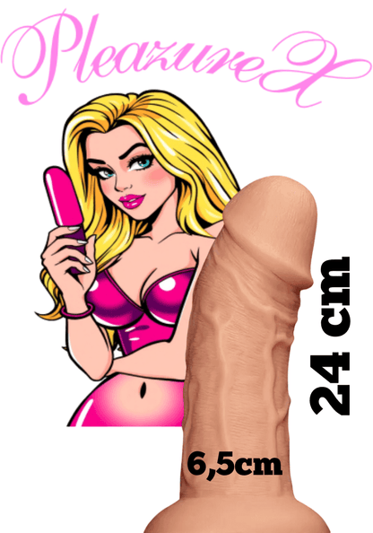 Realistische beige XL Dildo