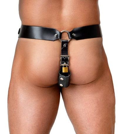 Leather Chastity Thong