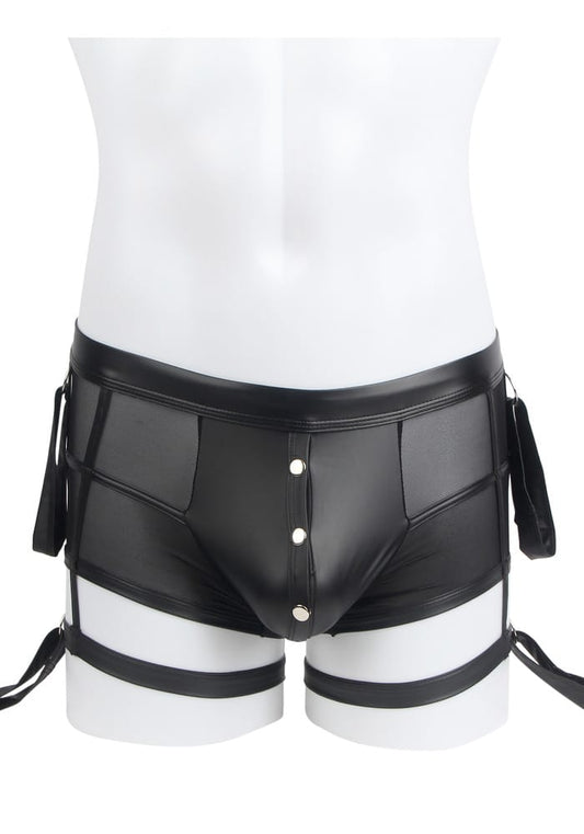 PleazureX leren boxer met boeien