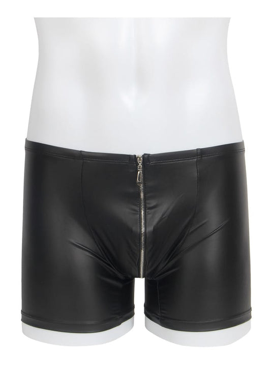 PleazureX leren boxer met rits kruis