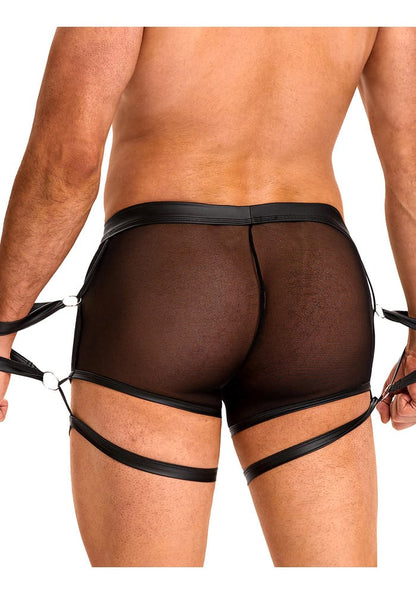 PleazureX leren boxer met boeien