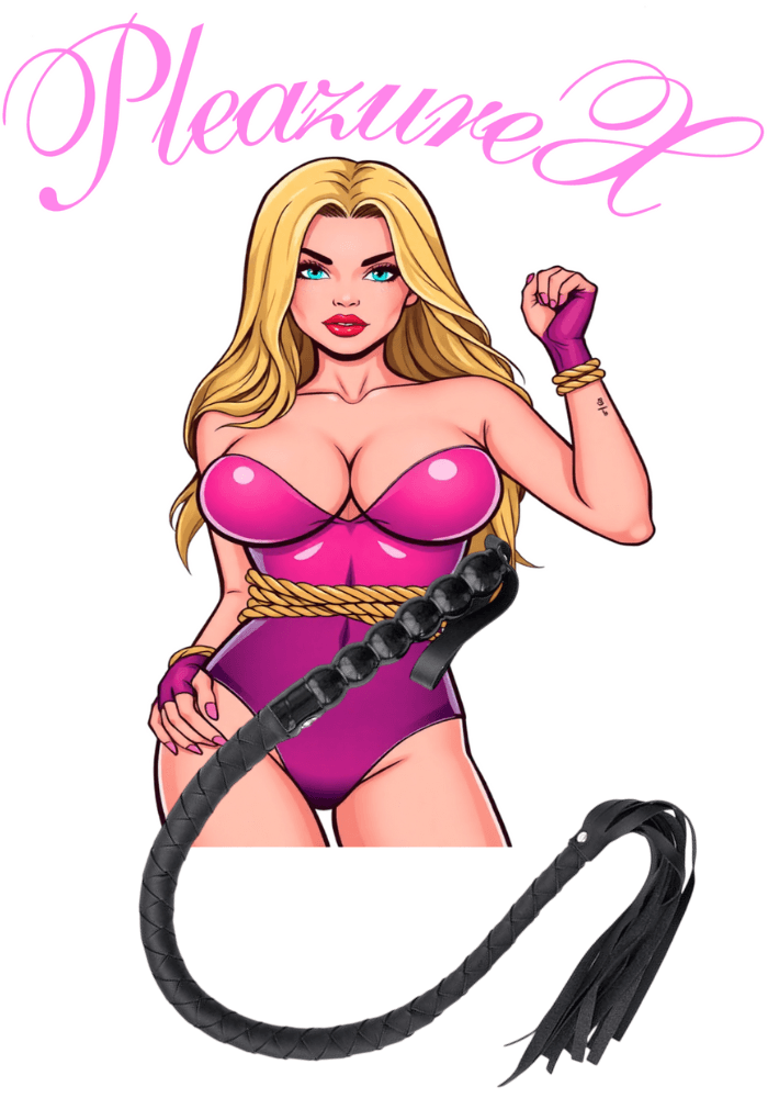 Lange leren zweep met houten handvat zwart