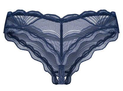 Crotchless Thong Nightly Blue