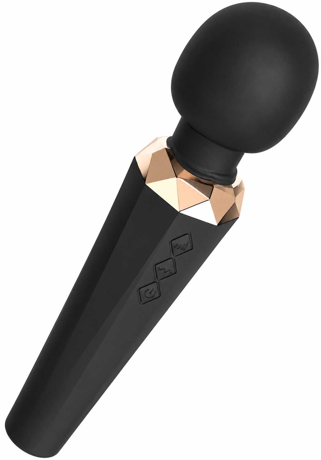 SensationsDeluxe Box Wand Massager – Black & Gold