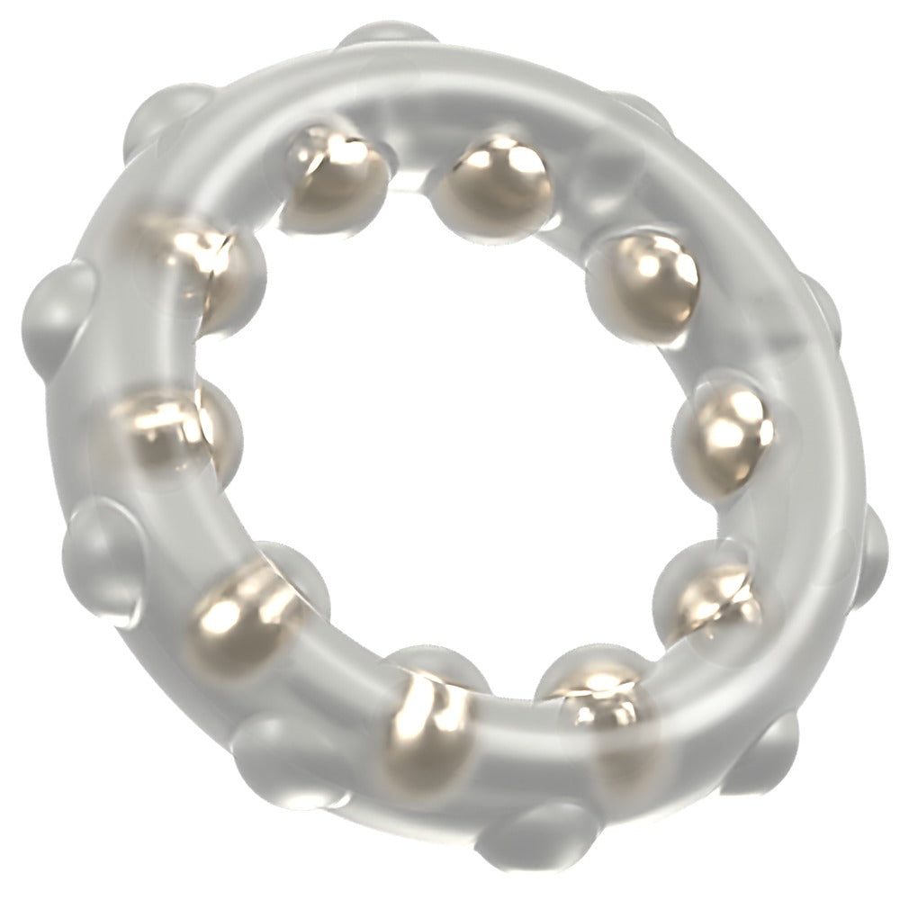 Cock Ring with Metal Balls