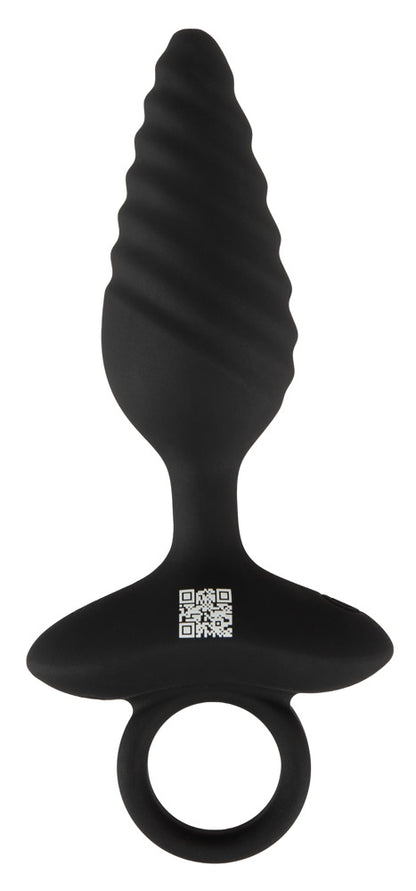 Flexible Butt Plug Twisted Design with Vibrations
