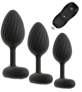 RC Butt Plug Set with Vibration